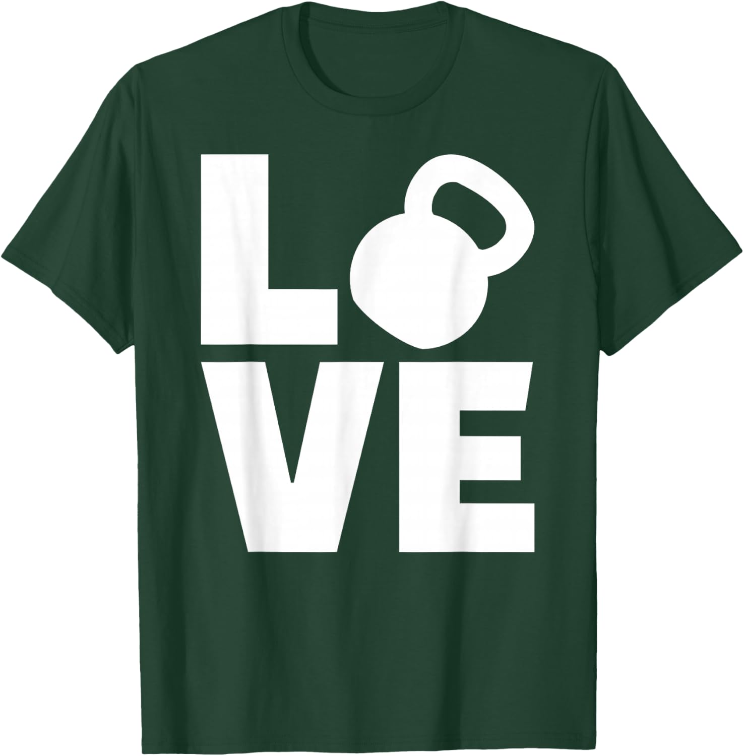 Kettlebell love T-Shirt - T-Shirt | Forest