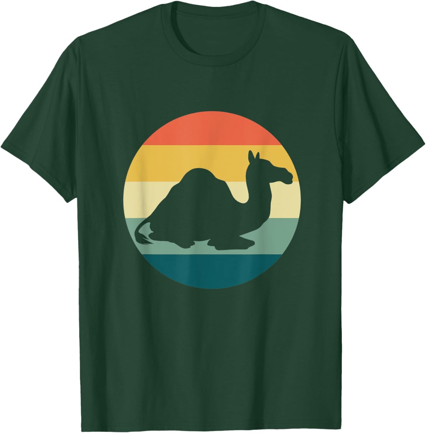 Lustiges Kamel Vintage Wüste Landschaft Wildlife Tier T-Shirt - T-Shirt | Forest