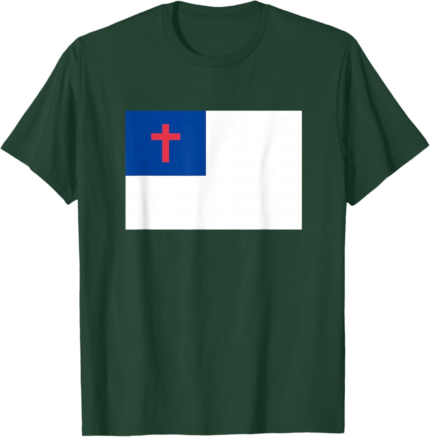 Christian Flag Shirt Religious Christ Flag T-Shirt - T-Shirt | Forest
