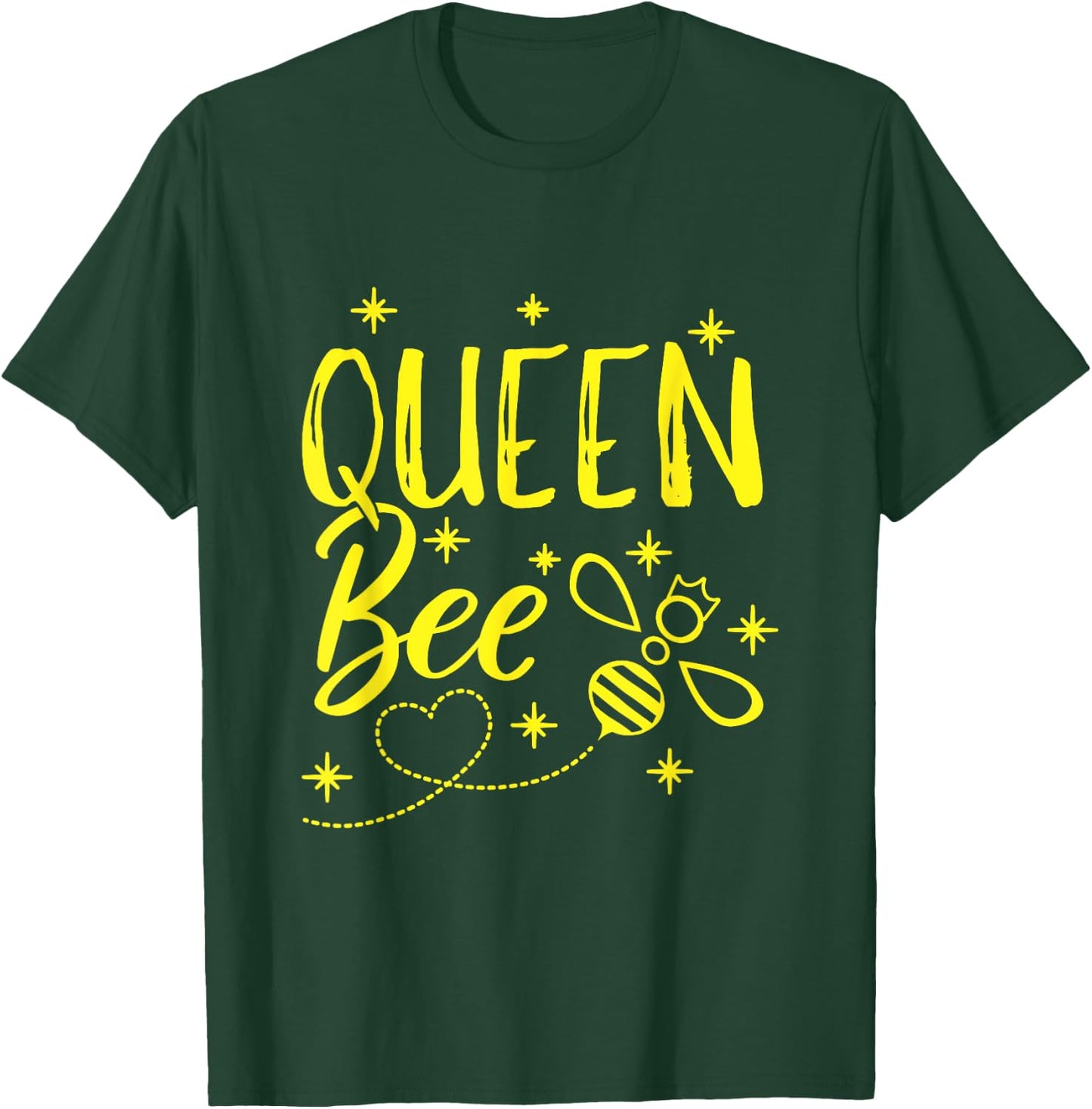 Cute Beekeeper Queen Bee Crown Bee Queen T-Shirt - T-Shirt | Forest