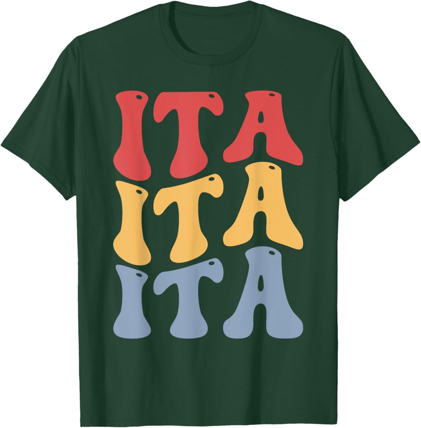 Ita City Groovy Retro T-Shirt - T-Shirt | Forest