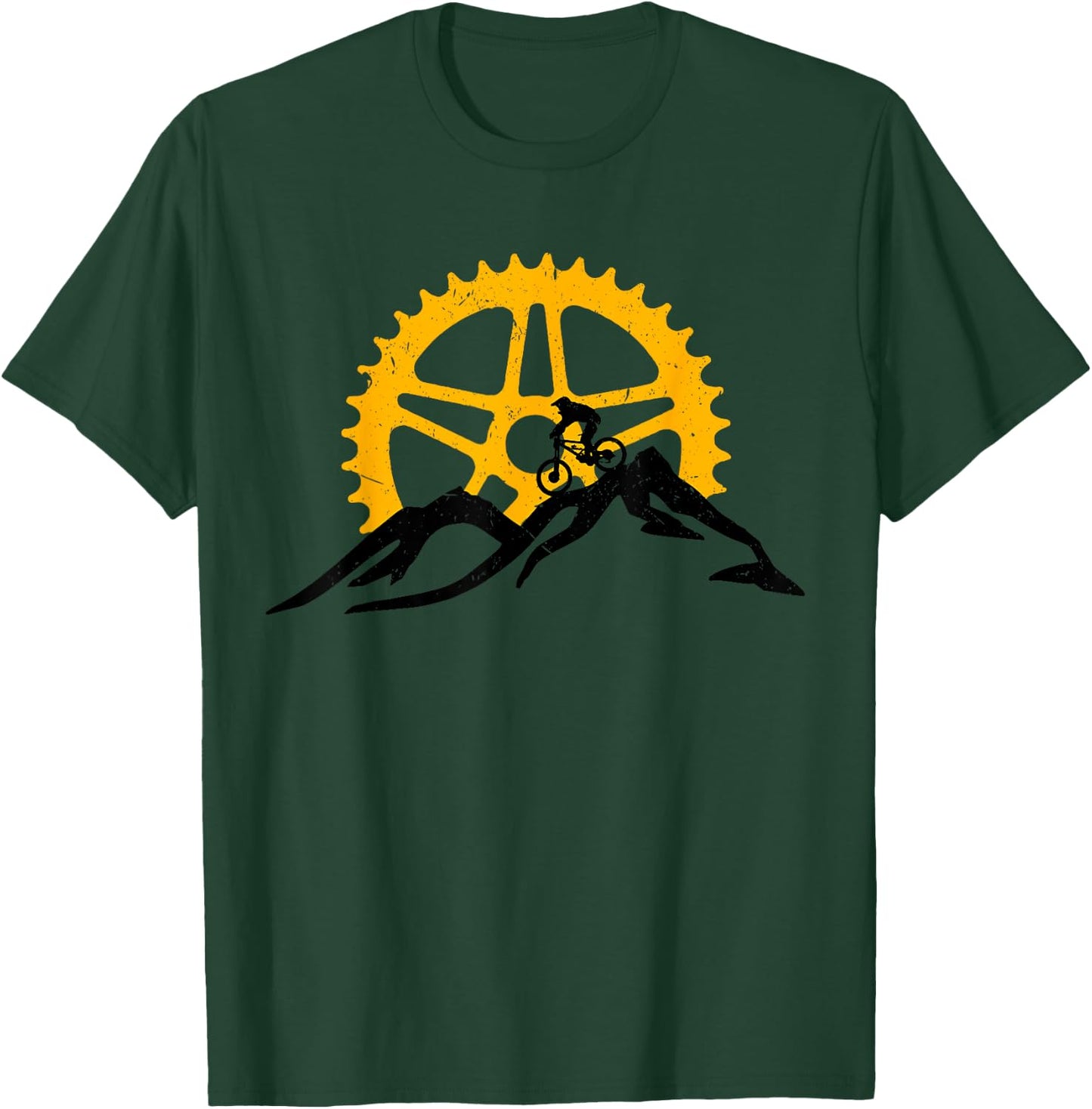 Mountain Bike - MTB Downhill Biking Shirt Gift T-Shirt - T-Shirt | Forest