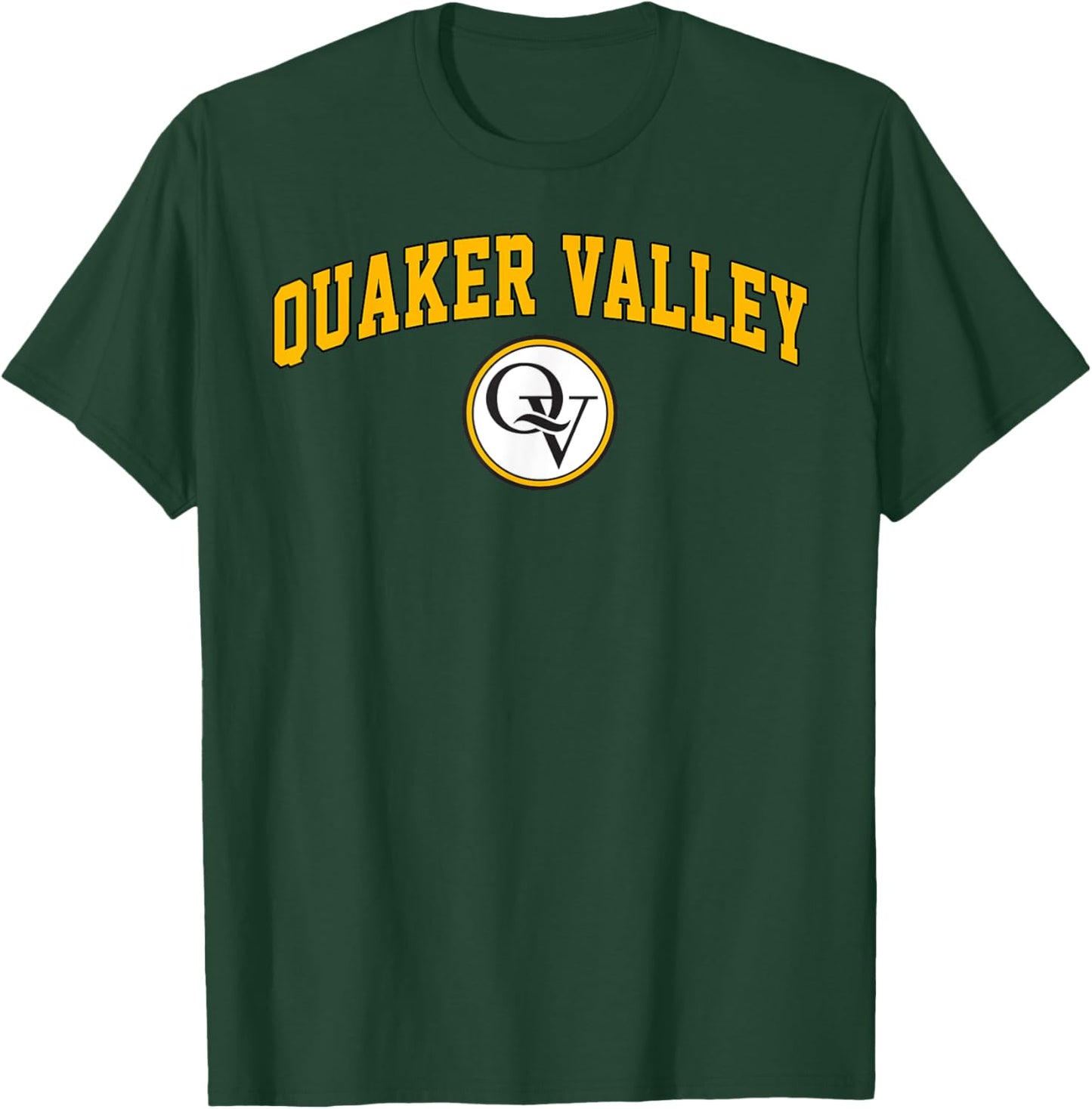 Quaker Valley Design High School Arch Vintage Design T-Shirt - T-Shirt | Forest