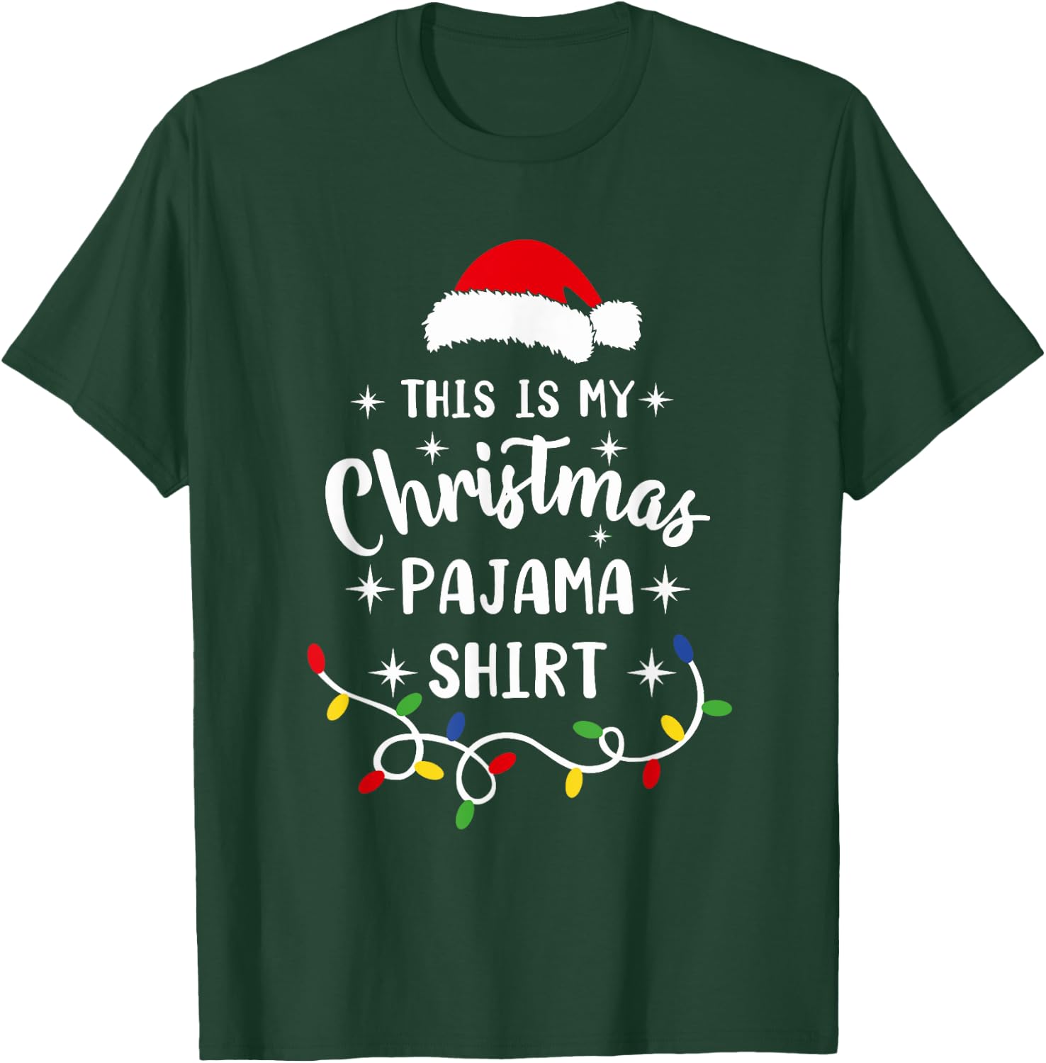 This Is My Christmas Pajama Shirt Xmas Pajama Men Women Kids T-Shirt - T-Shirt | Forest