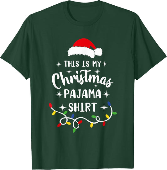 This Is My Christmas Pajama Shirt Xmas Pajama Men Women Kids T-Shirt - T-Shirt | Forest