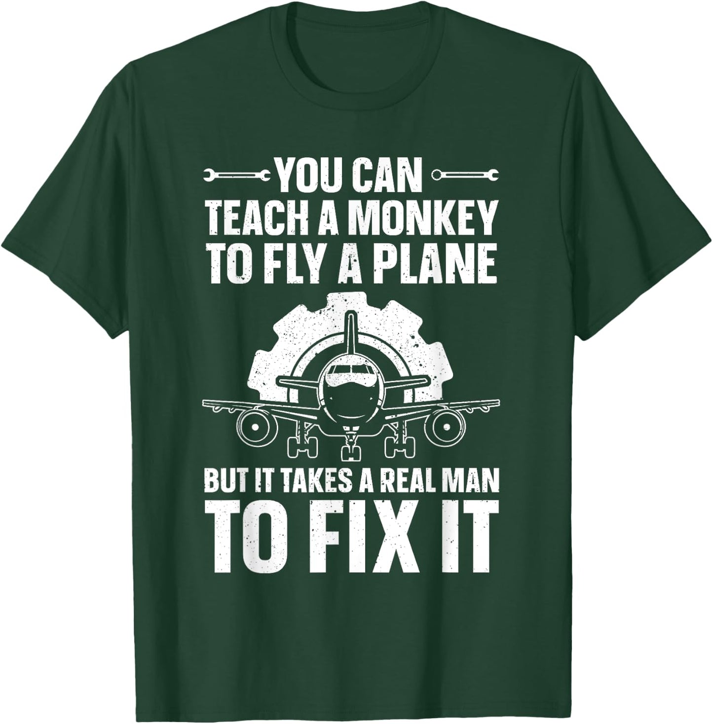 Funny Aircraft Mechanic Art Boys Aircraft Technician T-Shirt - T-Shirt | Forest