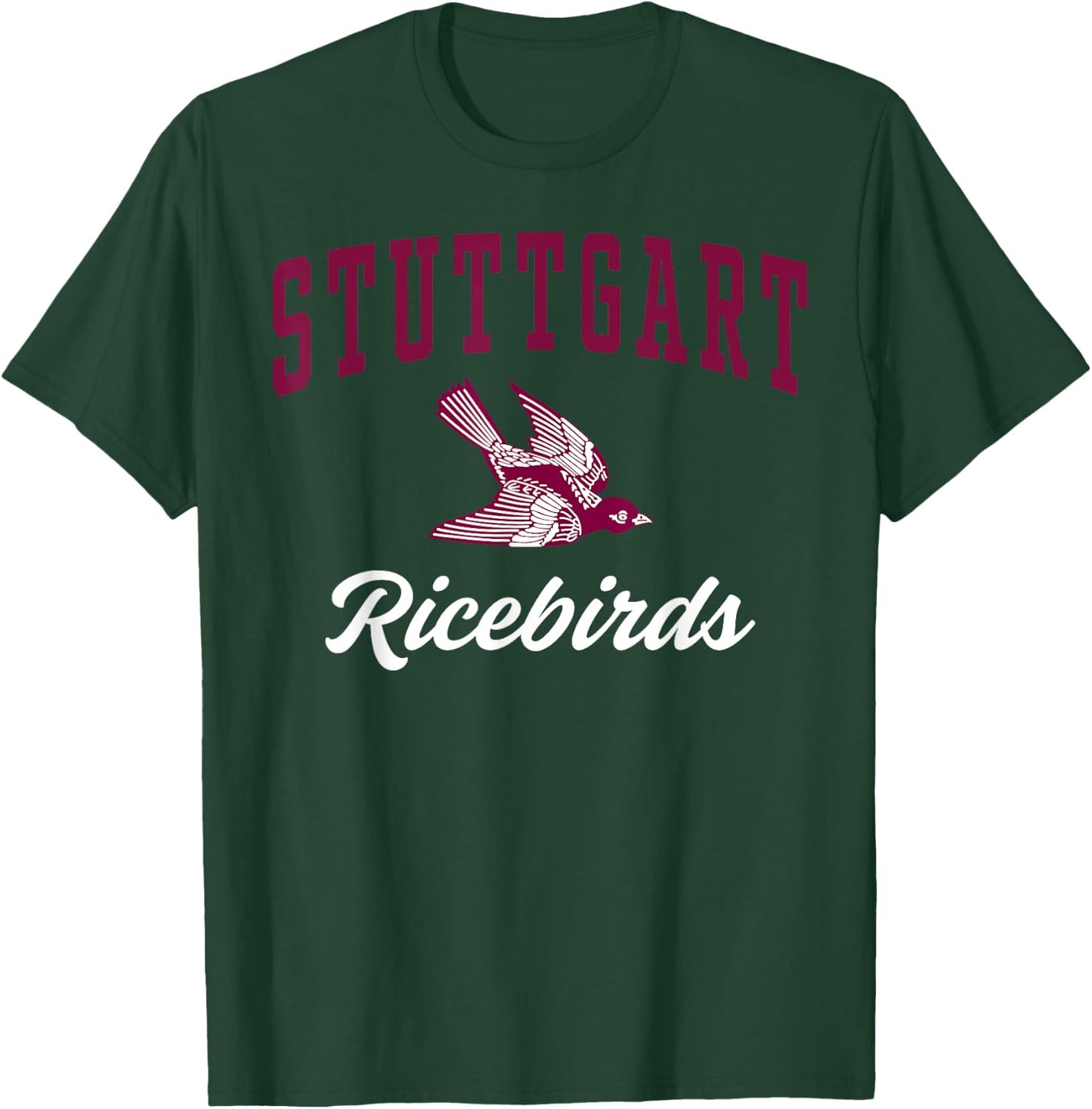 Stuttgart High School Ricebirds C3 T-Shirt - T-Shirt | Forest