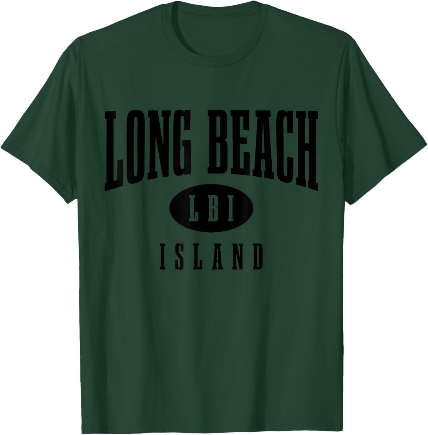 Long Beach Island New Jersey LBI Vintage T-Shirt - T-Shirt | Forest