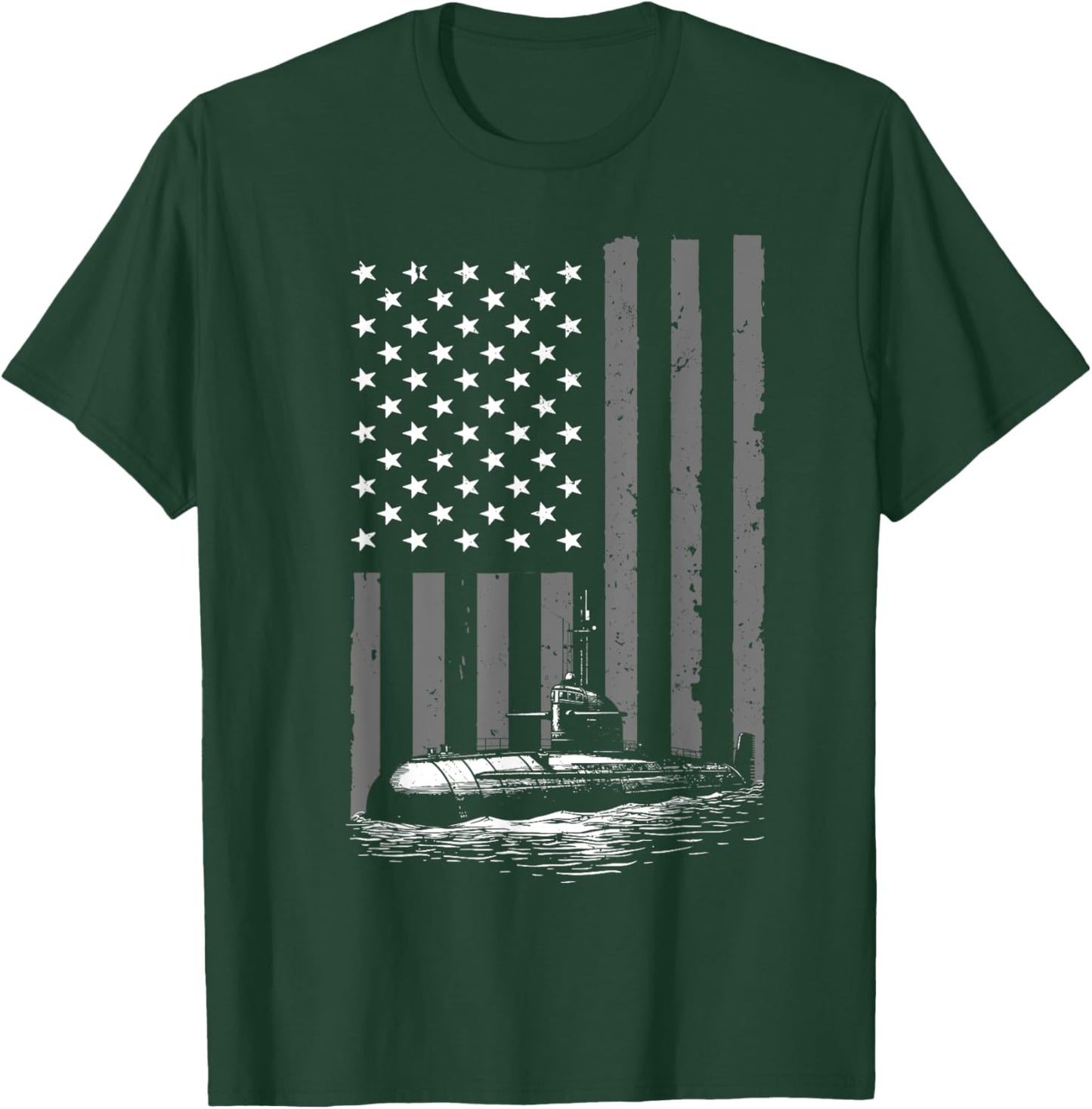 Funny Submarine Design Submariner Submarine Veteran T-Shirt - T-Shirt | Forest