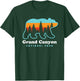 Grand Canyon Retro Bear US National Park Travel Hiking T-Shirt - T-Shirt | Forest