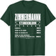 Zimmermann Stundenlohn Zimmermeister Gehalt Zimmerer Spruch T-Shirt - T-Shirt | Forest