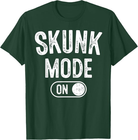 Skunk Mode On Costume Funny Scent Defender Gift Animal Lover T-Shirt - T-Shirt | Forest