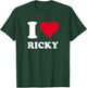 Red Heart I Love Ricky T-Shirt - T-Shirt | Forest