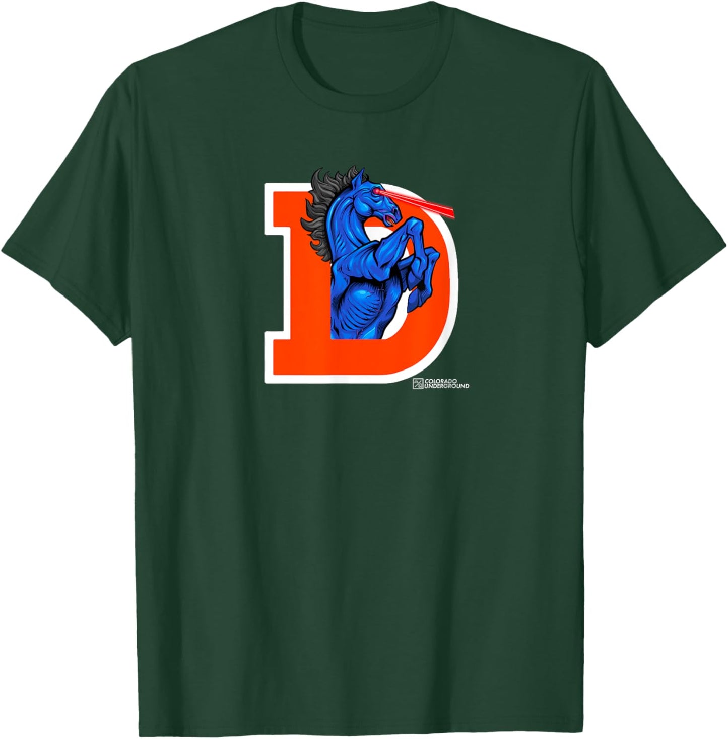 Colorado Legendary Blucifer, Demon Horse at Denver Airport T-Shirt - T-Shirt | Forest