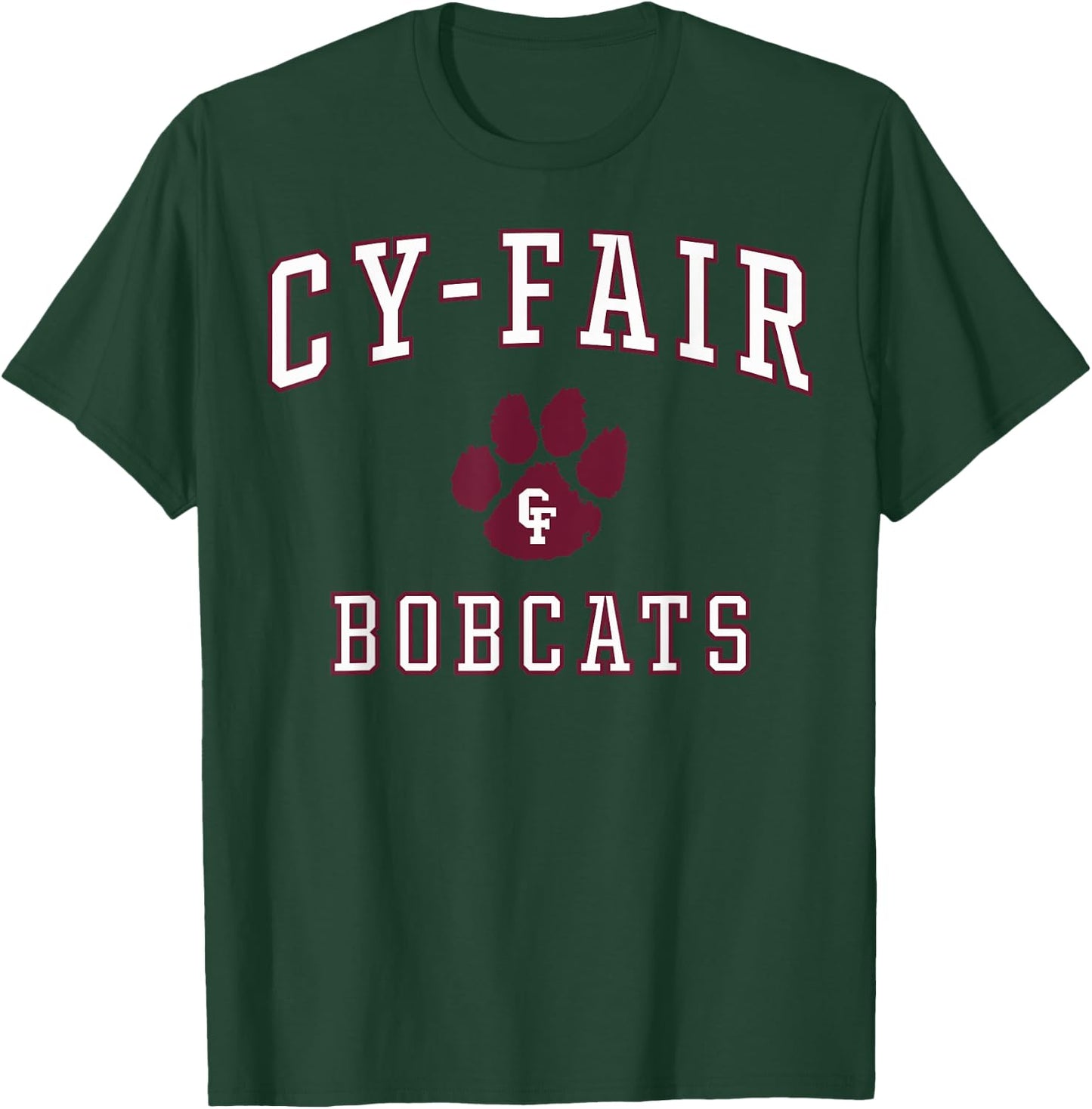 Cy-Fair High School Bobcats C1 T-Shirt - T-Shirt | Forest