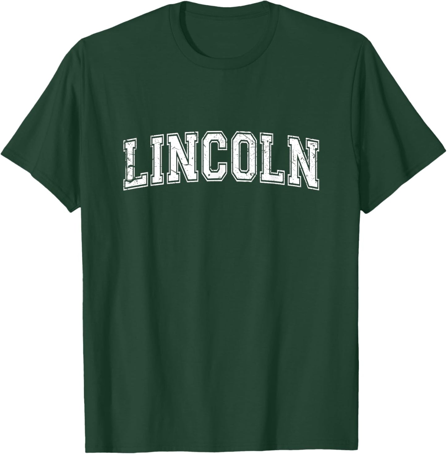 Plain Style Personalised Name Classic Lincoln T-Shirt - T-Shirt | Forest