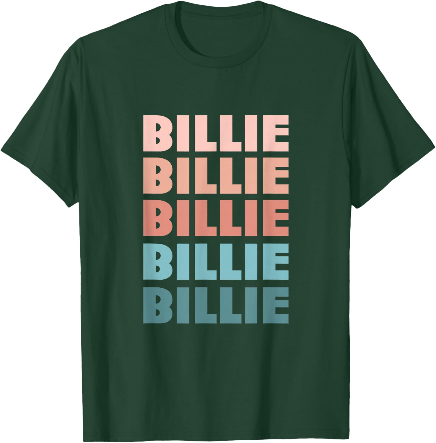 Billie First Name retro 80s style T-Shirt - T-Shirt | Forest