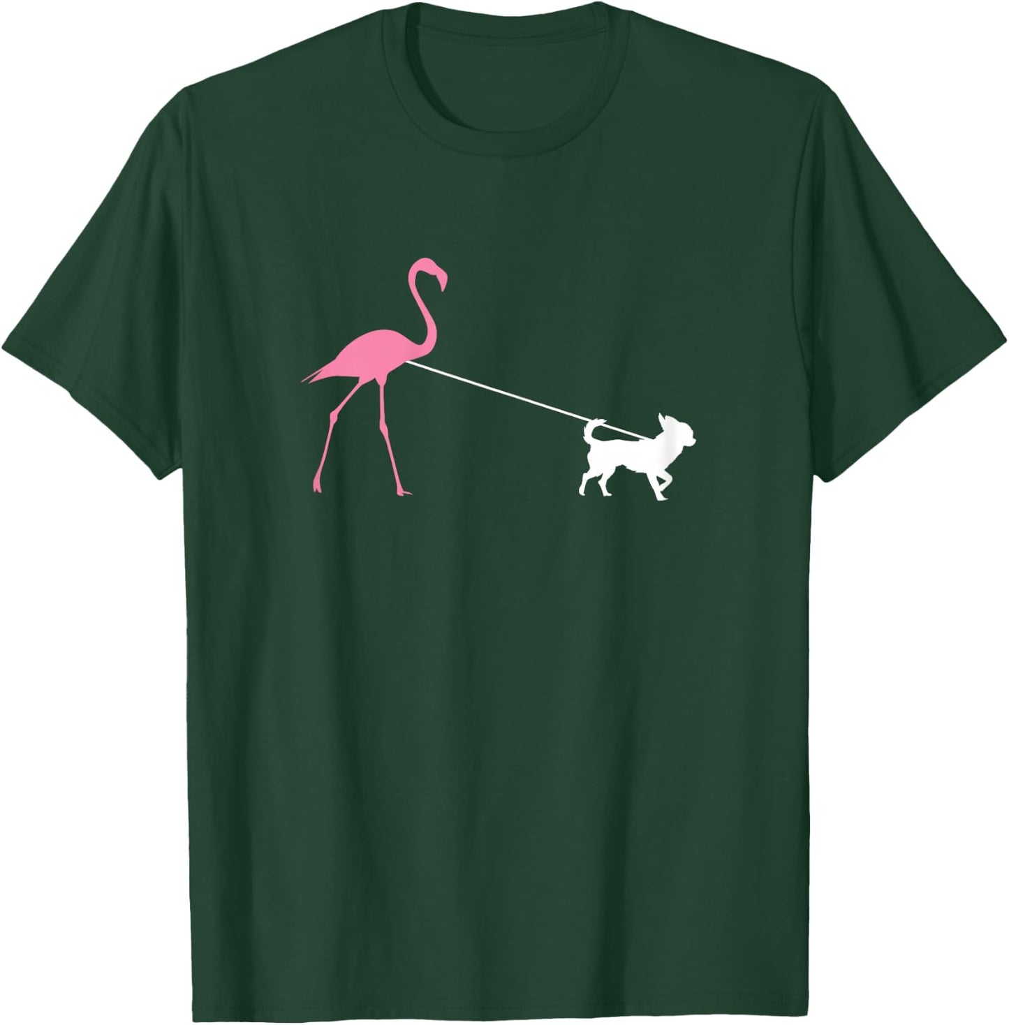 Chihuahua Lover for Dog Mum, Cute Flamingo T-Shirt - T-Shirt | Forest