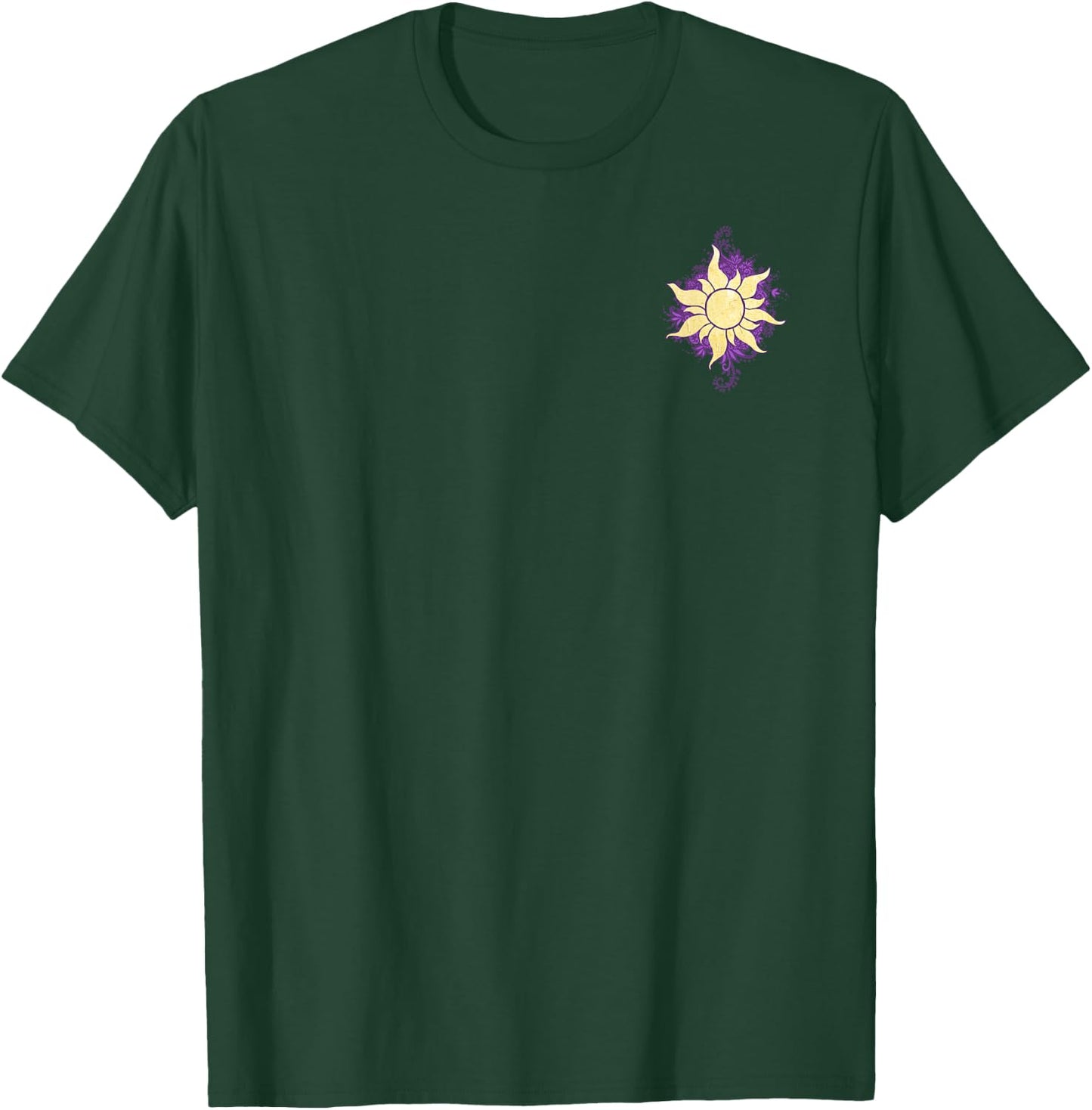 Disney Tangled Gold Sun Doodle Pendant Graphic T-Shirt - T-Shirt | Forest