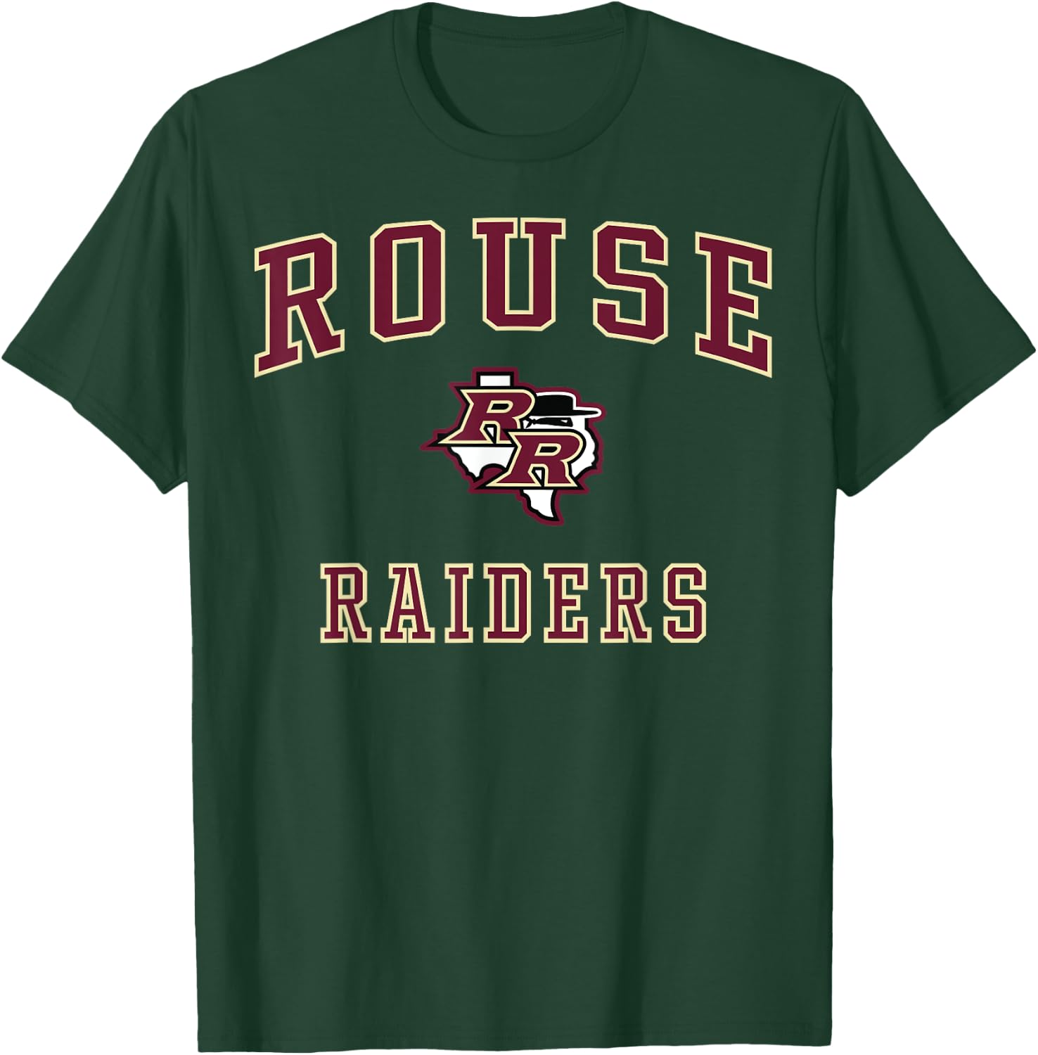 Rouse High School Raiders C1 T-Shirt - T-Shirt | Forest