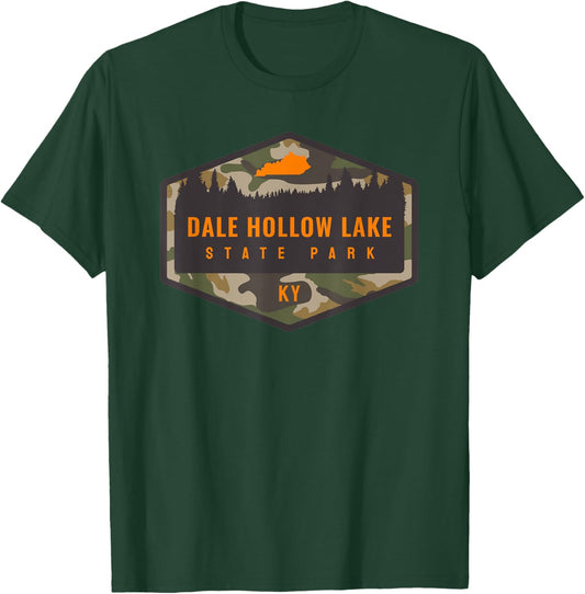 Dale Hollow Lake State Park Kentucky KY Camouflage Vacation T-Shirt - T-Shirt | Forest