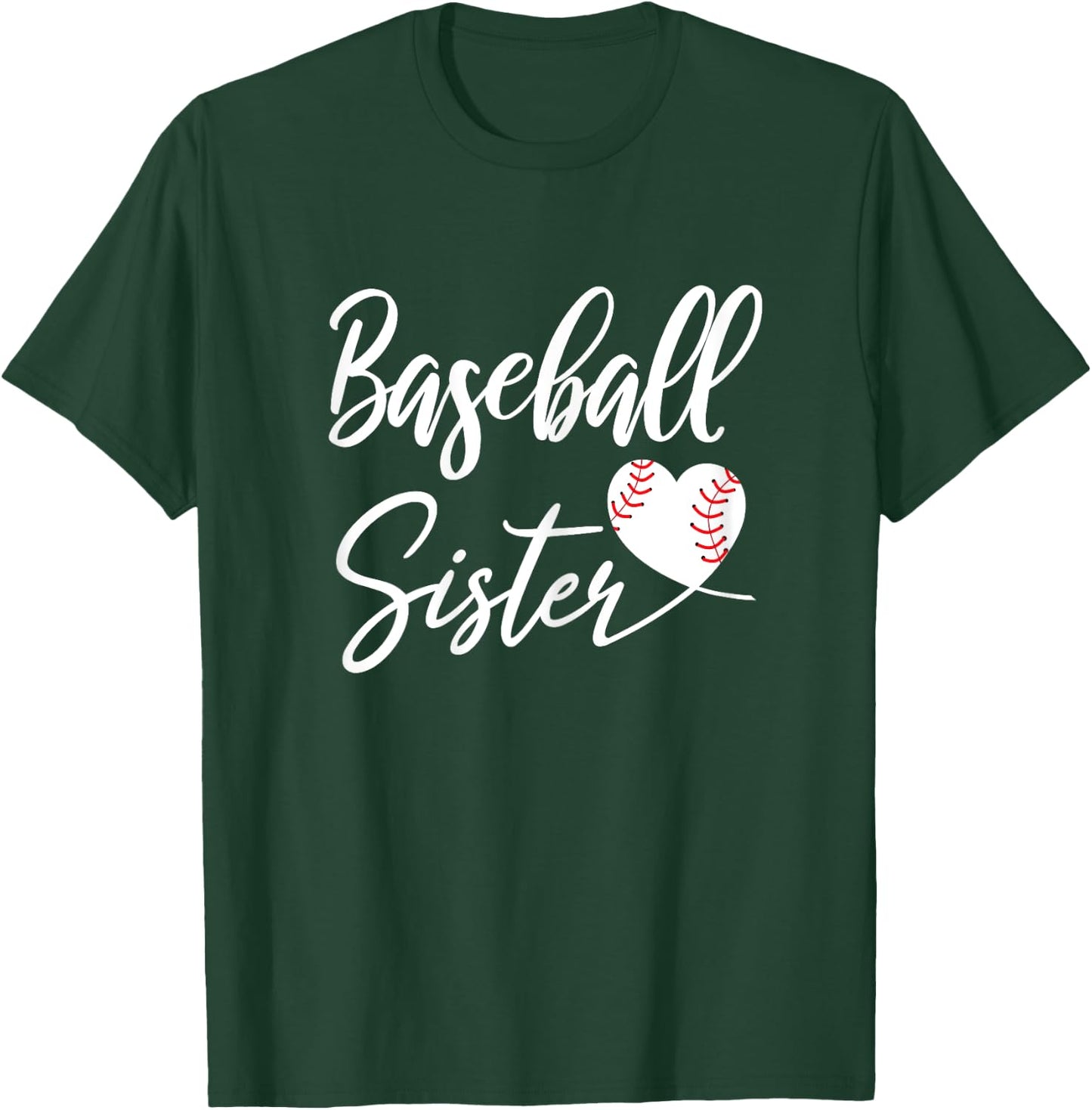 Baseball Sister T-Shirt - T-Shirt | Forest