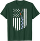 Ice Fishing Retro American Flag USA Fishermen Eskimo Winter T-Shirt - T-Shirt | Forest