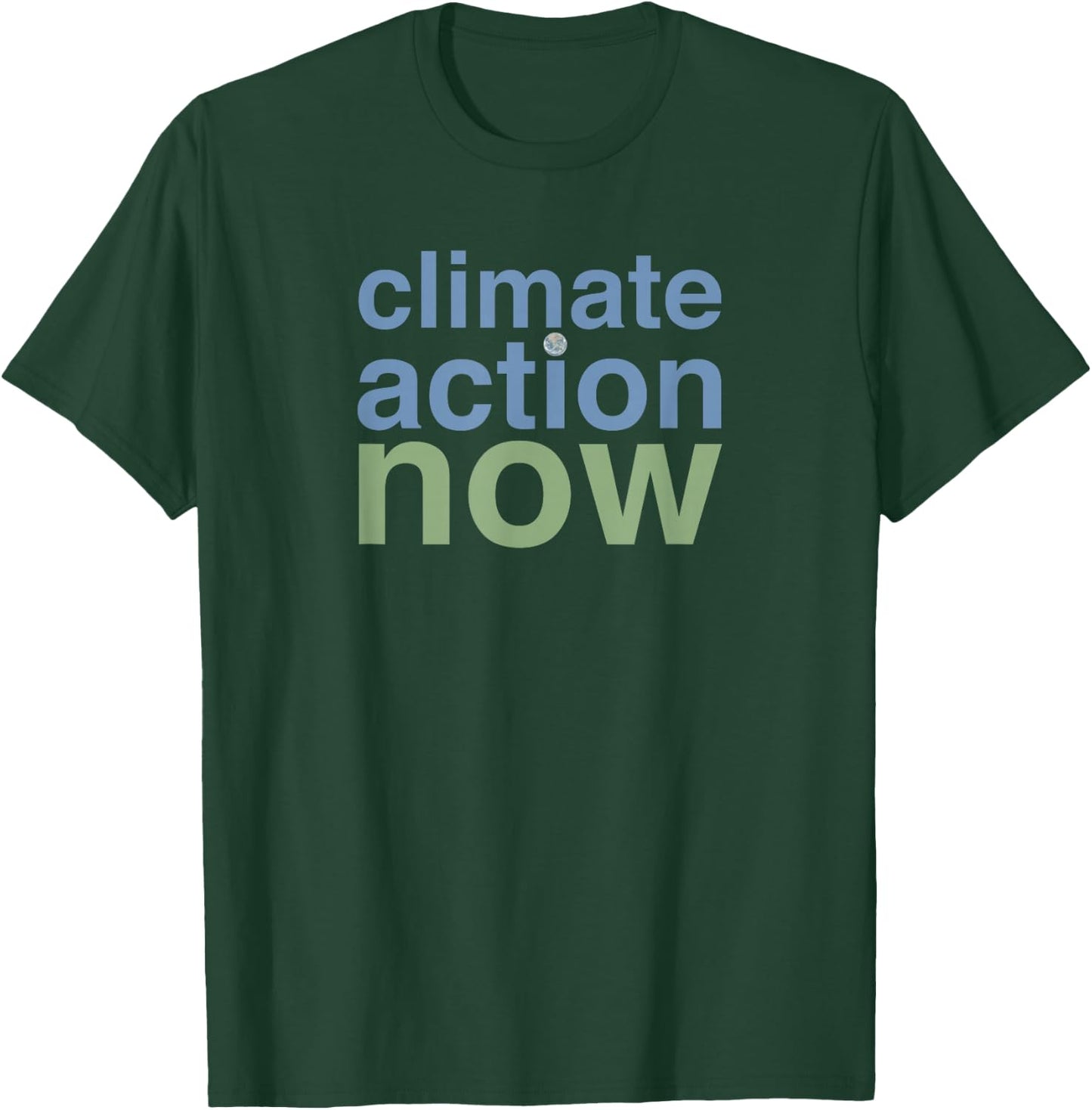 RainFish Graphics 'Climate Action Now' - , Black, Small T-Shirt - T-Shirt | Forest