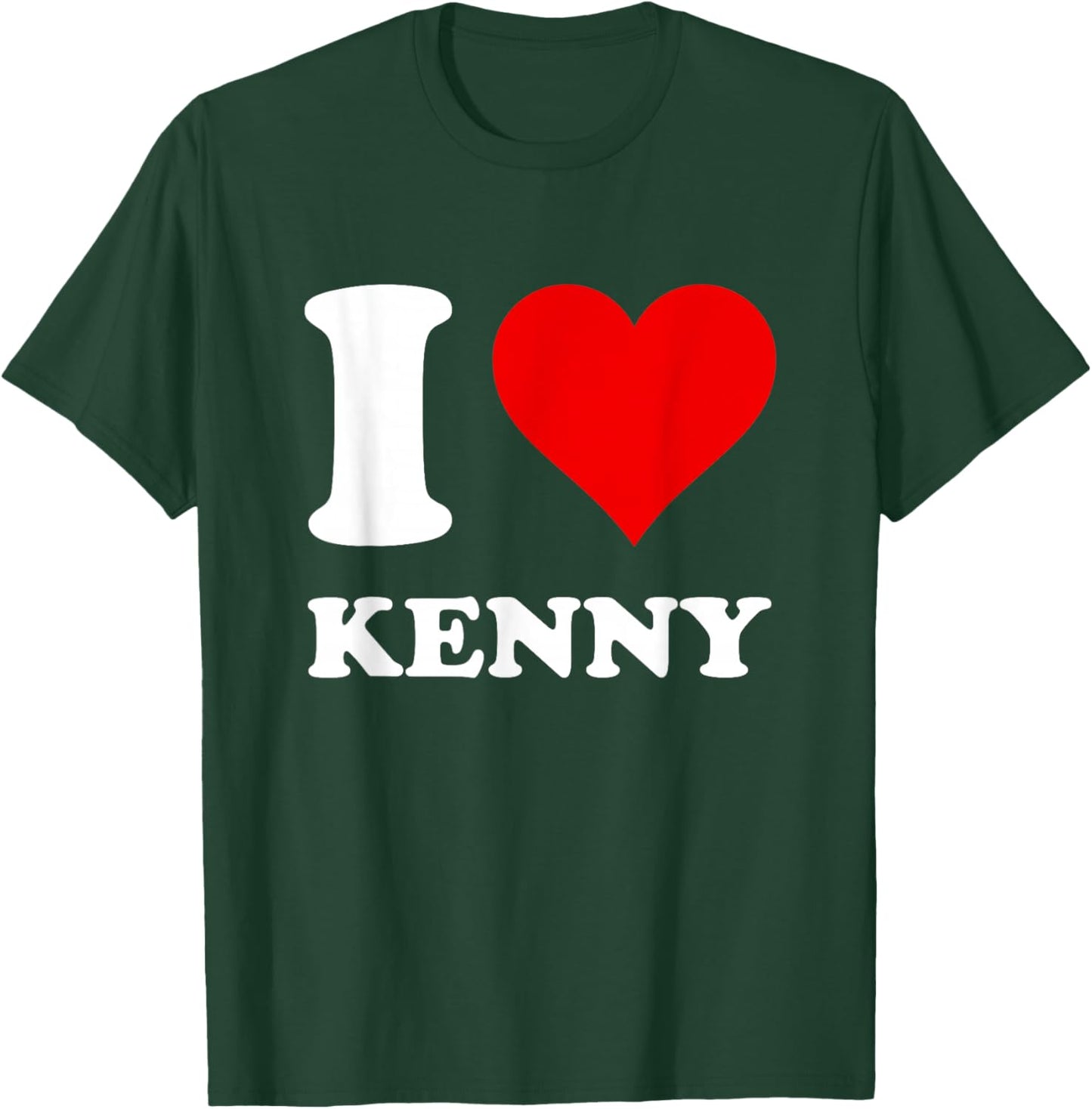 Red Heart I Love Kenny T-Shirt - T-Shirt | Forest