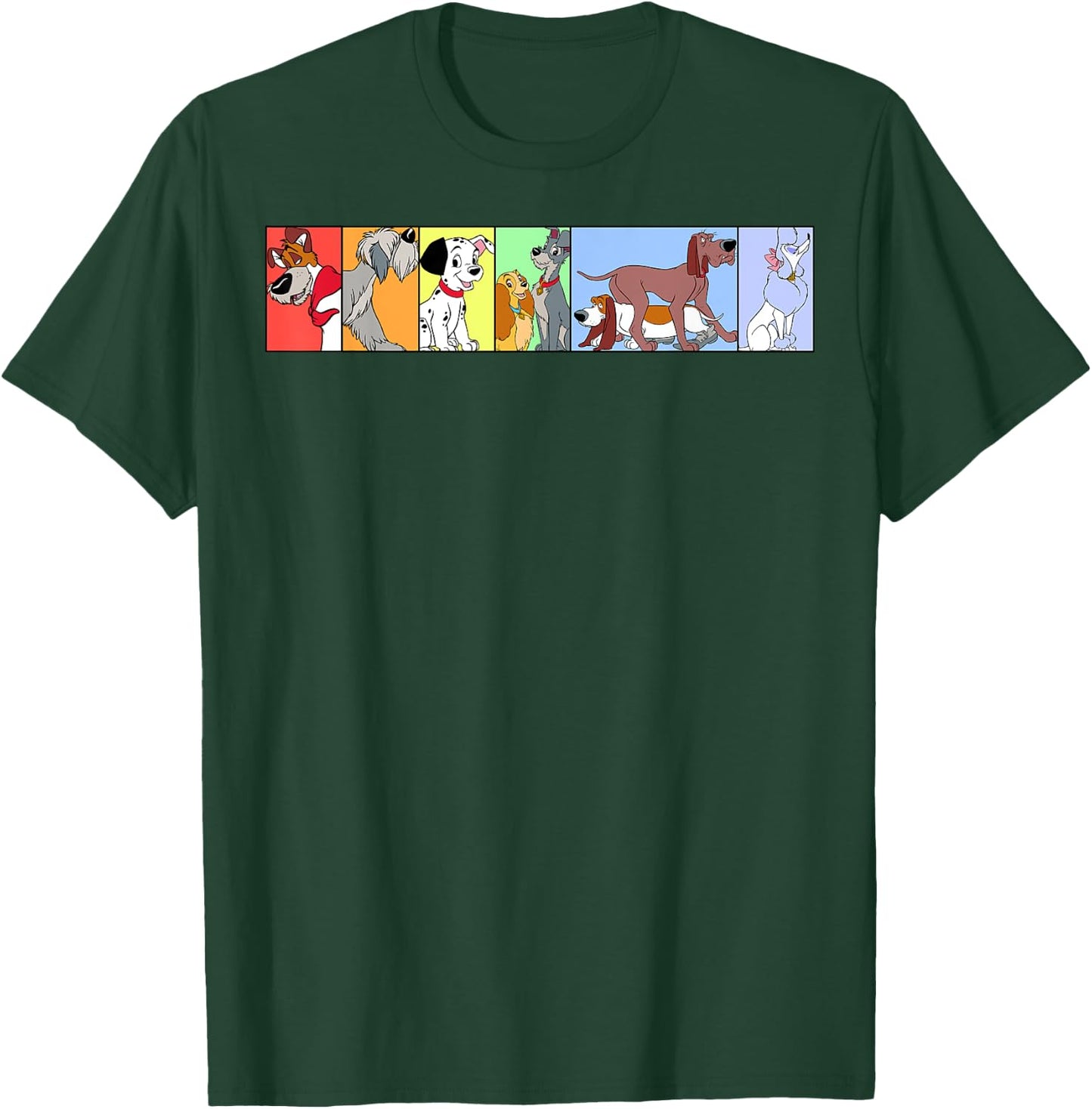 Disney Dogs Of Disney Boxed Line Up T-Shirt - T-Shirt | Forest