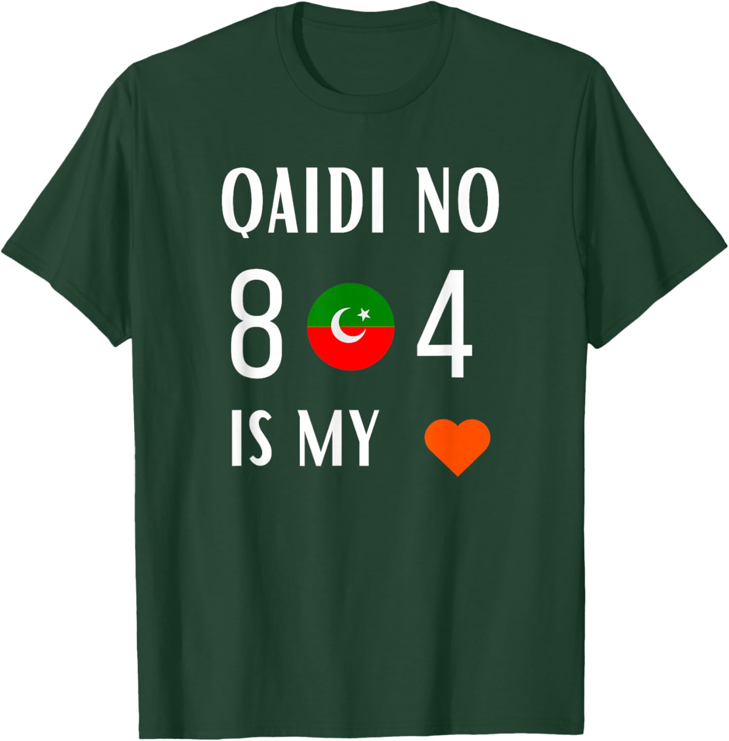 Imran Khan Number Qaidi No 804 is Our Love Pti Supporter T-Shirt - T-Shirt | Forest