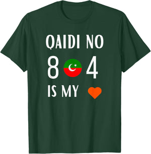 Imran Khan Number Qaidi No 804 is Our Love Pti Supporter T-Shirt - T-Shirt | Forest