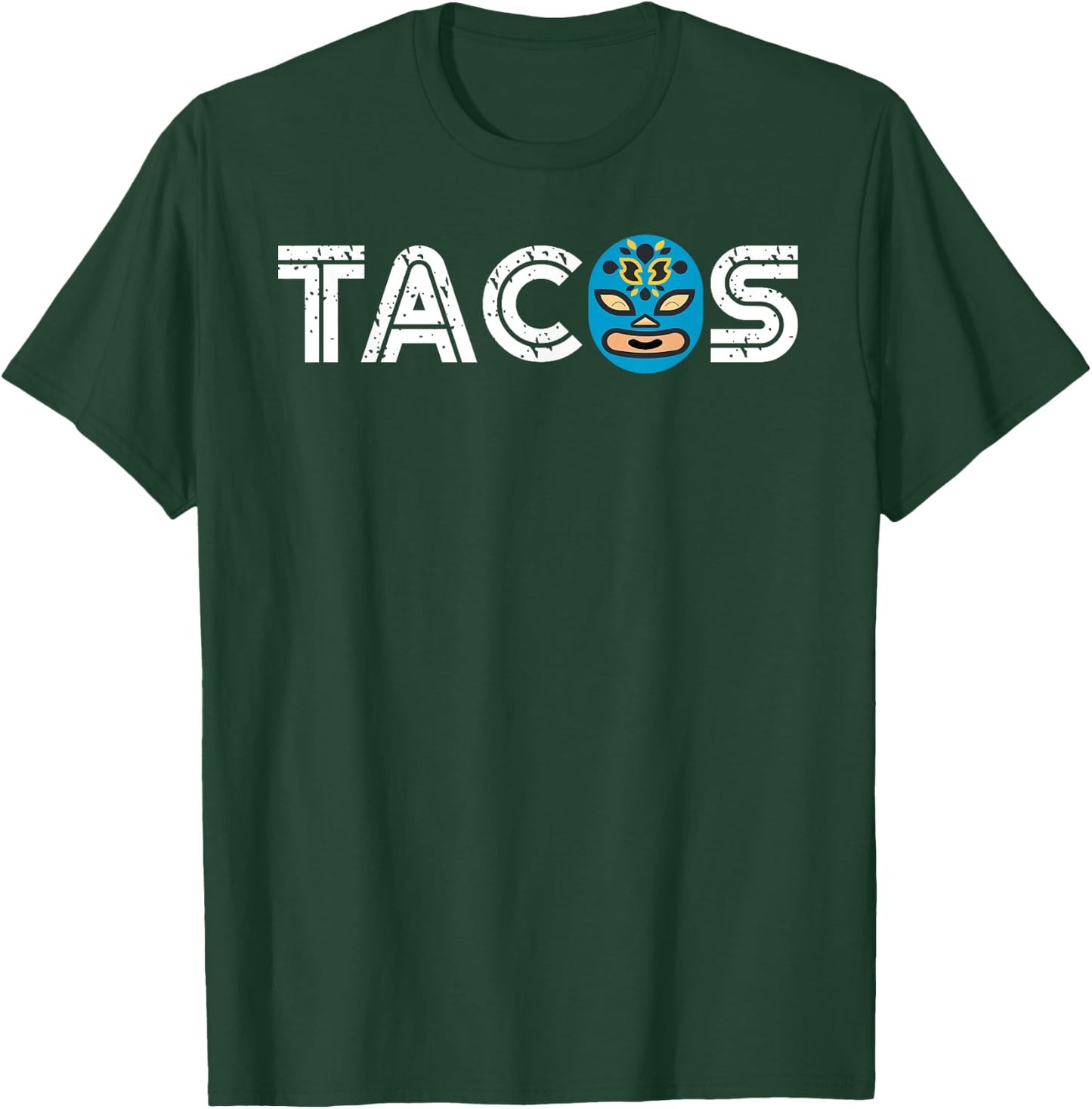 Cute Unique Lucha Libre Wrestling Mask Taco Shirt Gift T-Shirt - T-Shirt | Forest
