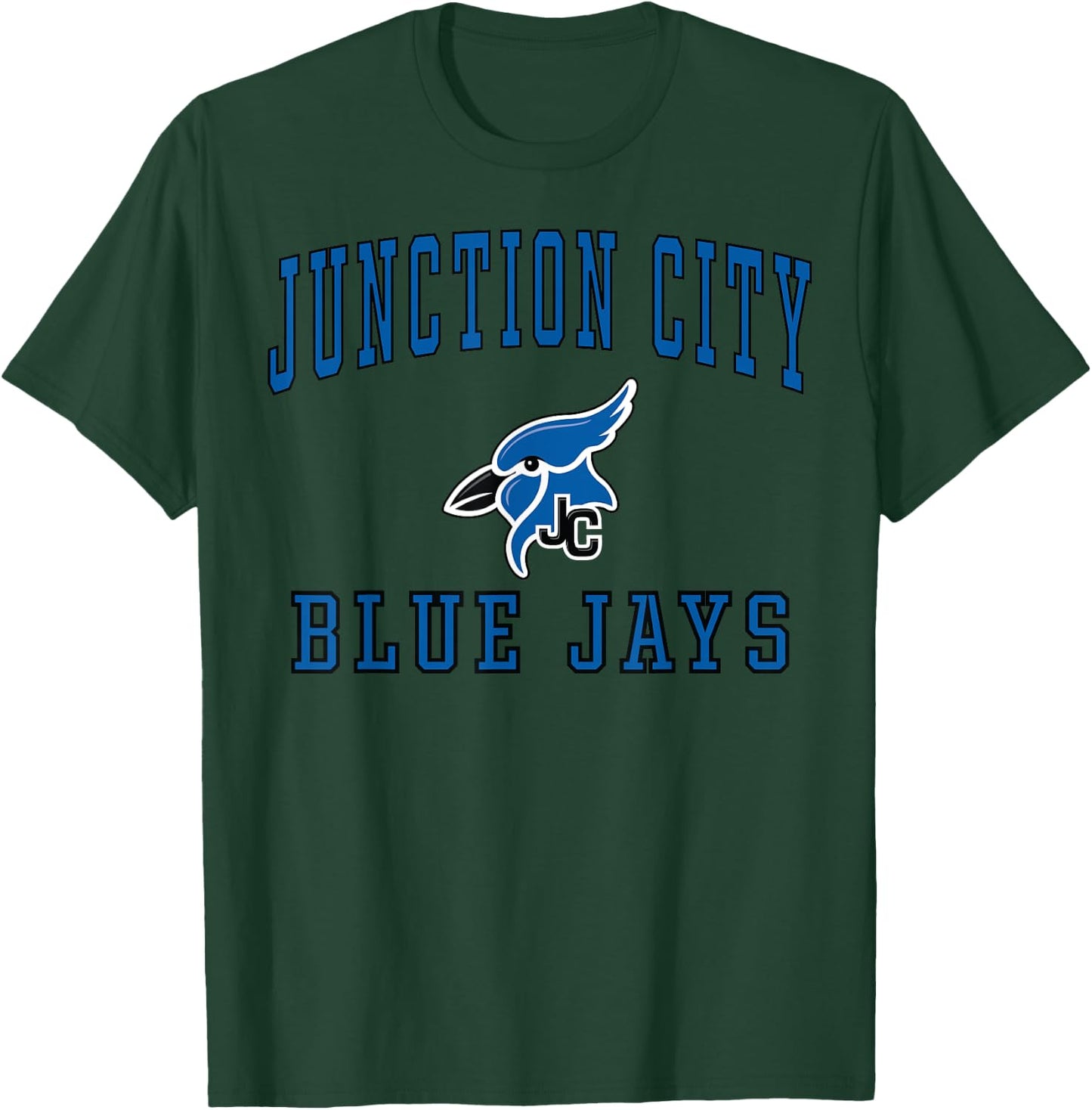 Junction City High School Blue Jays C1 T-Shirt - T-Shirt | Forest