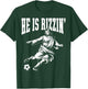 Funny Meme God Christian Christmas He Is Rizzin Jesus Soccer T-Shirt - T-Shirt | Forest