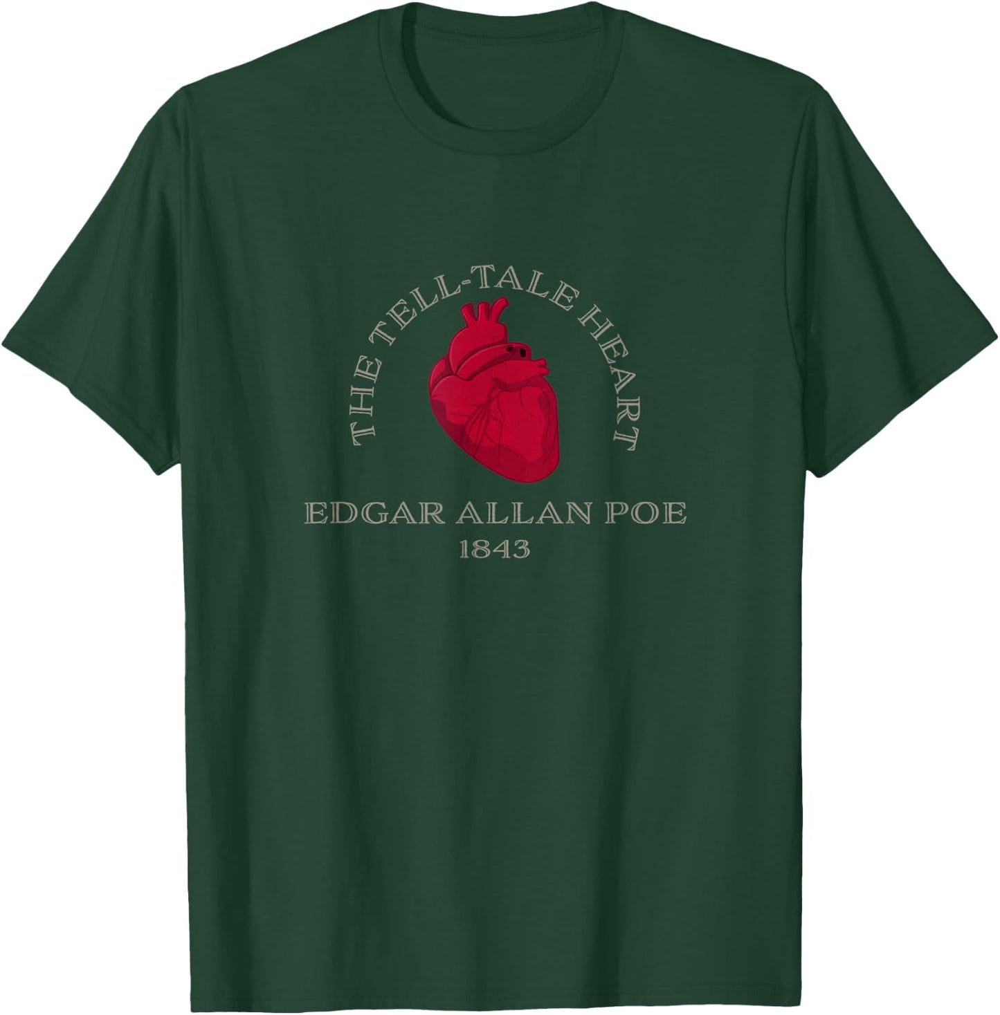 The Tell Tale Heart Edgar Allan Poe T-Shirt - T-Shirt | Forest