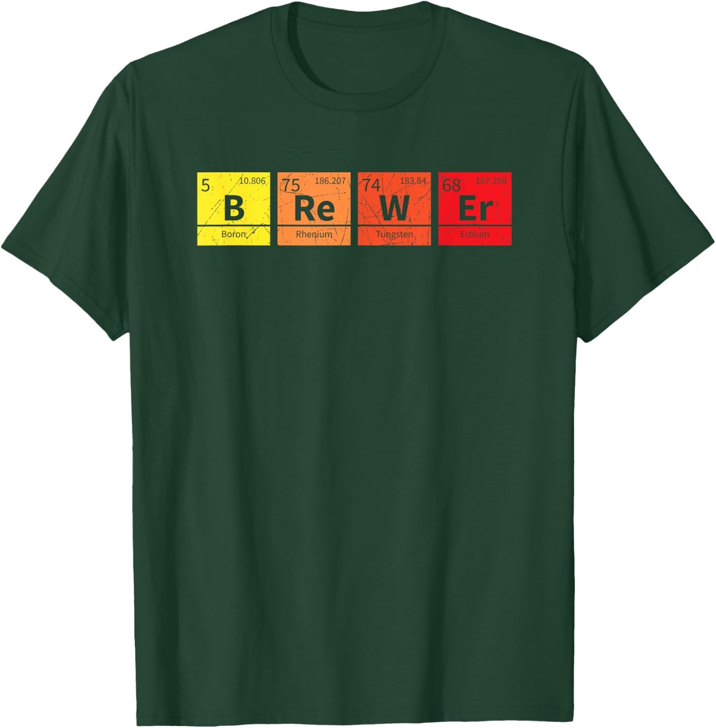 Periodic Brewer Nerd Beer Brewing Gift Brewmaster T-Shirt - T-Shirt | Forest