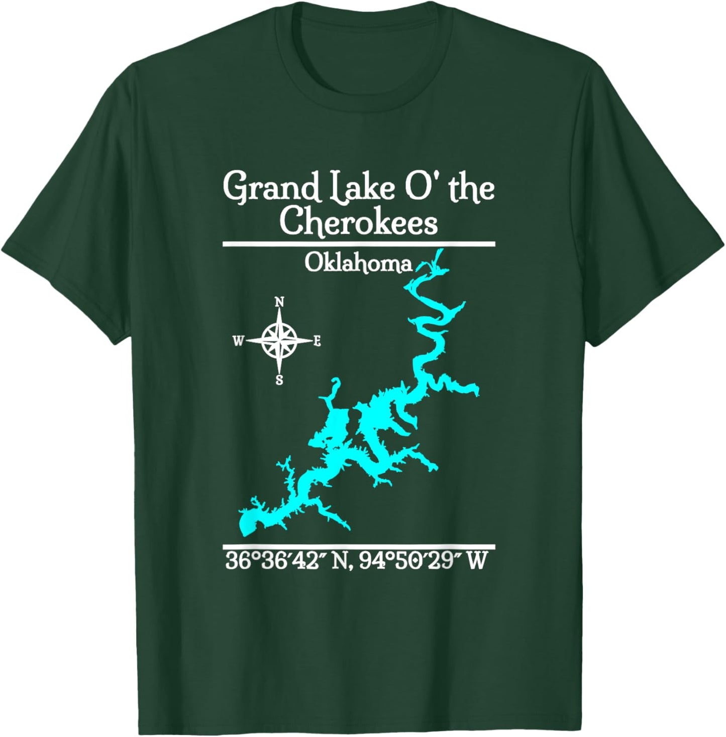 Grand Lake of the Cherokees - Oklahoma T-Shirt - T-Shirt | Forest