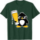 Funny Penguin With Cool Sunglasses Holding A Beer Alcohol T-Shirt - T-Shirt | Forest