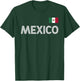 Mexico Vintage Mexican Flag Pride Hat Jersey T-Shirt - T-Shirt | Forest