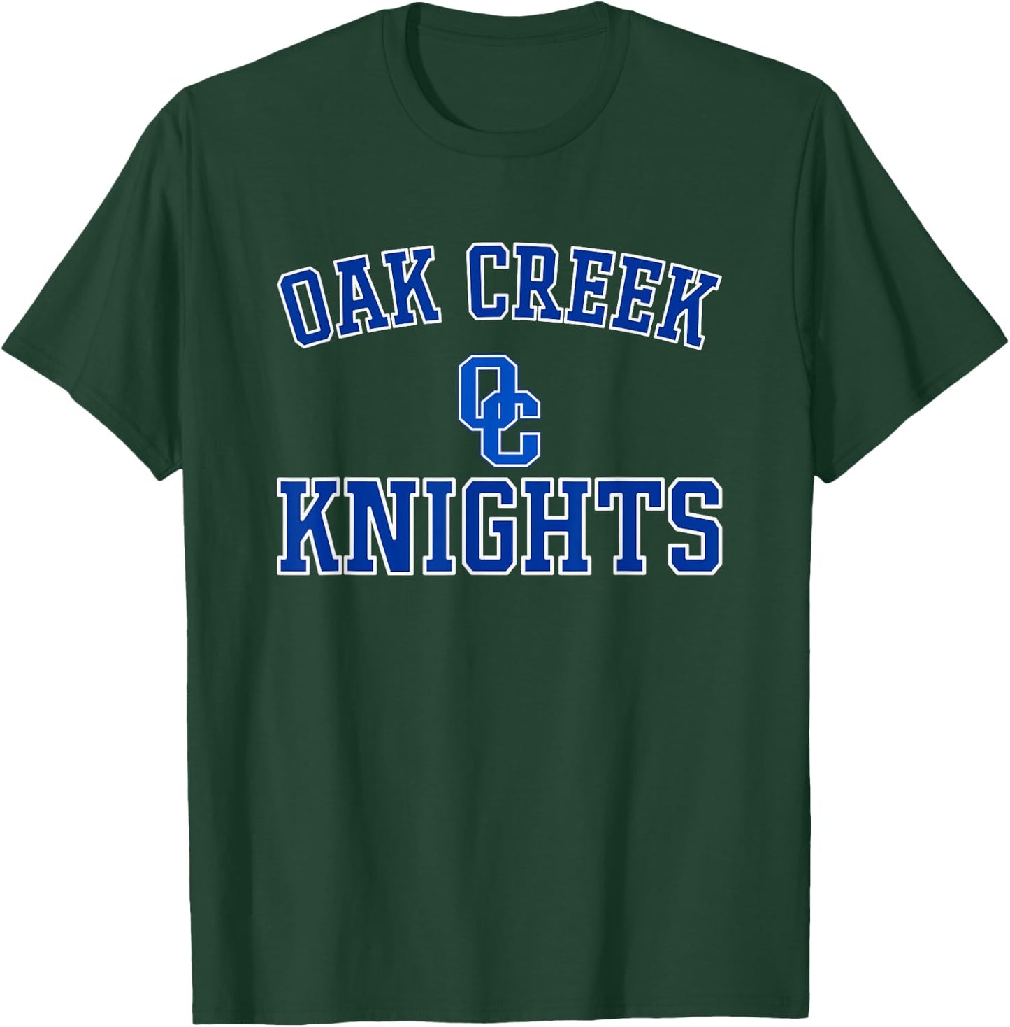 Oak Creek Knights Logo Varsity HS T-Shirt - T-Shirt | Forest