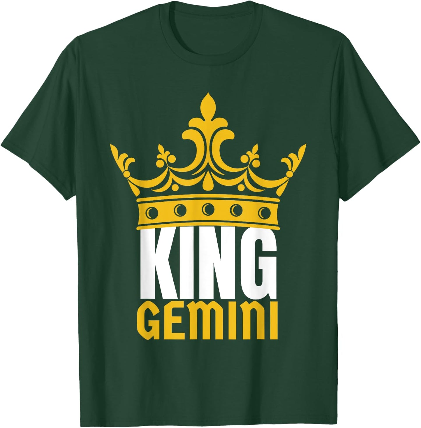 King Gemini Birthday Horoscope Shirt Zodiac Sign Astrology T-Shirt - T-Shirt | Forest