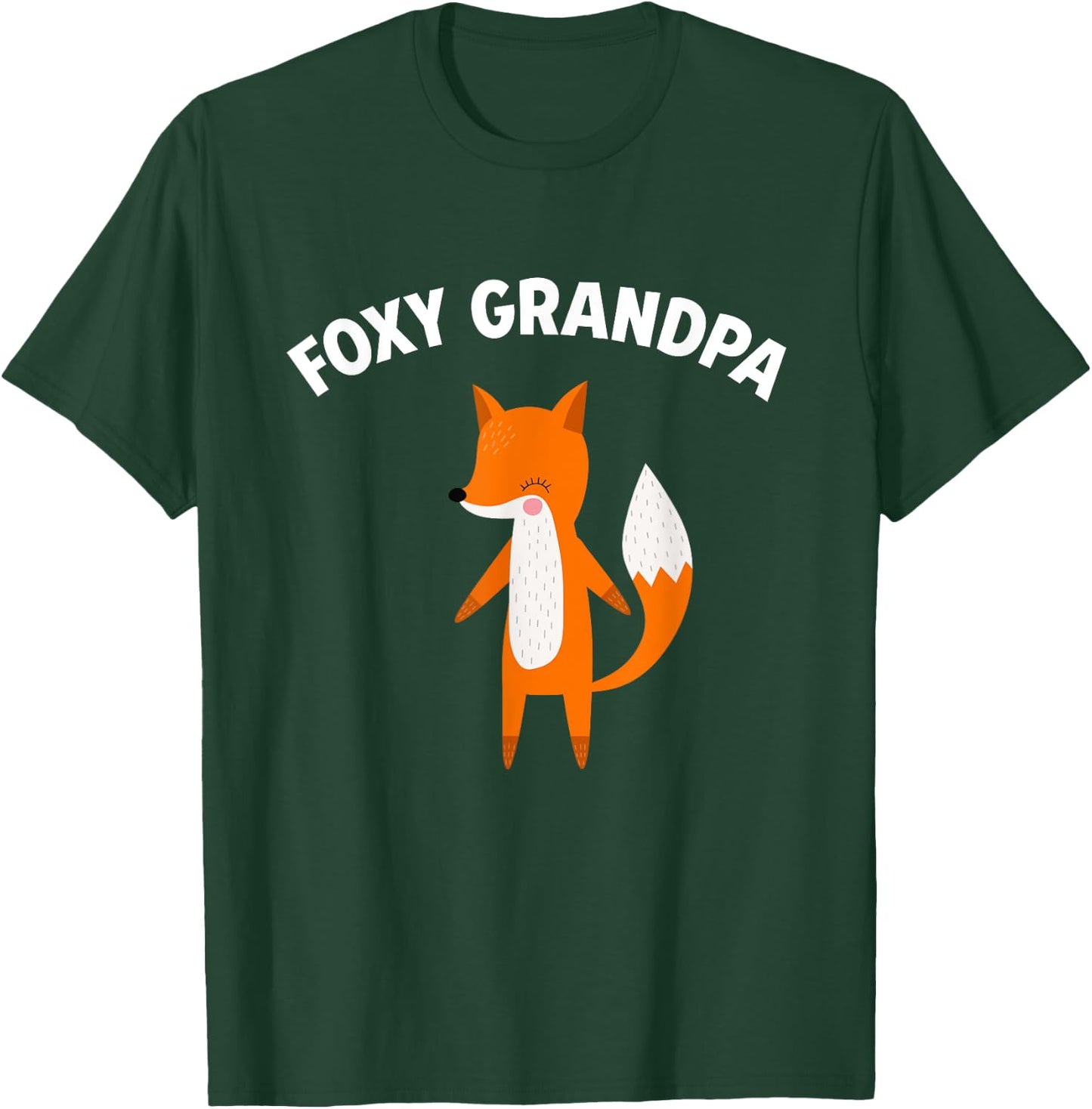 Foxy Grandpa Funny Father's Day Fox Pun Joke T-Shirt - T-Shirt | Forest