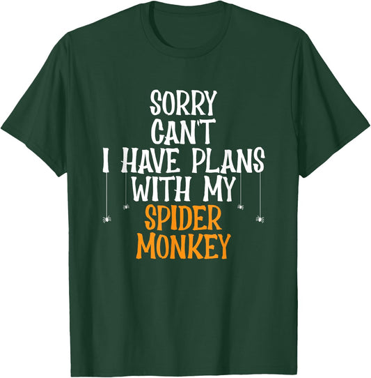 Spider Monkey Lover Jungle Animal I Love Spider Monkeys T-Shirt - T-Shirt | Forest