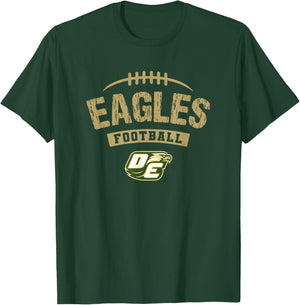 Desoto Eagles Logo Football Distressed HS T-Shirt - T-Shirt | Forest