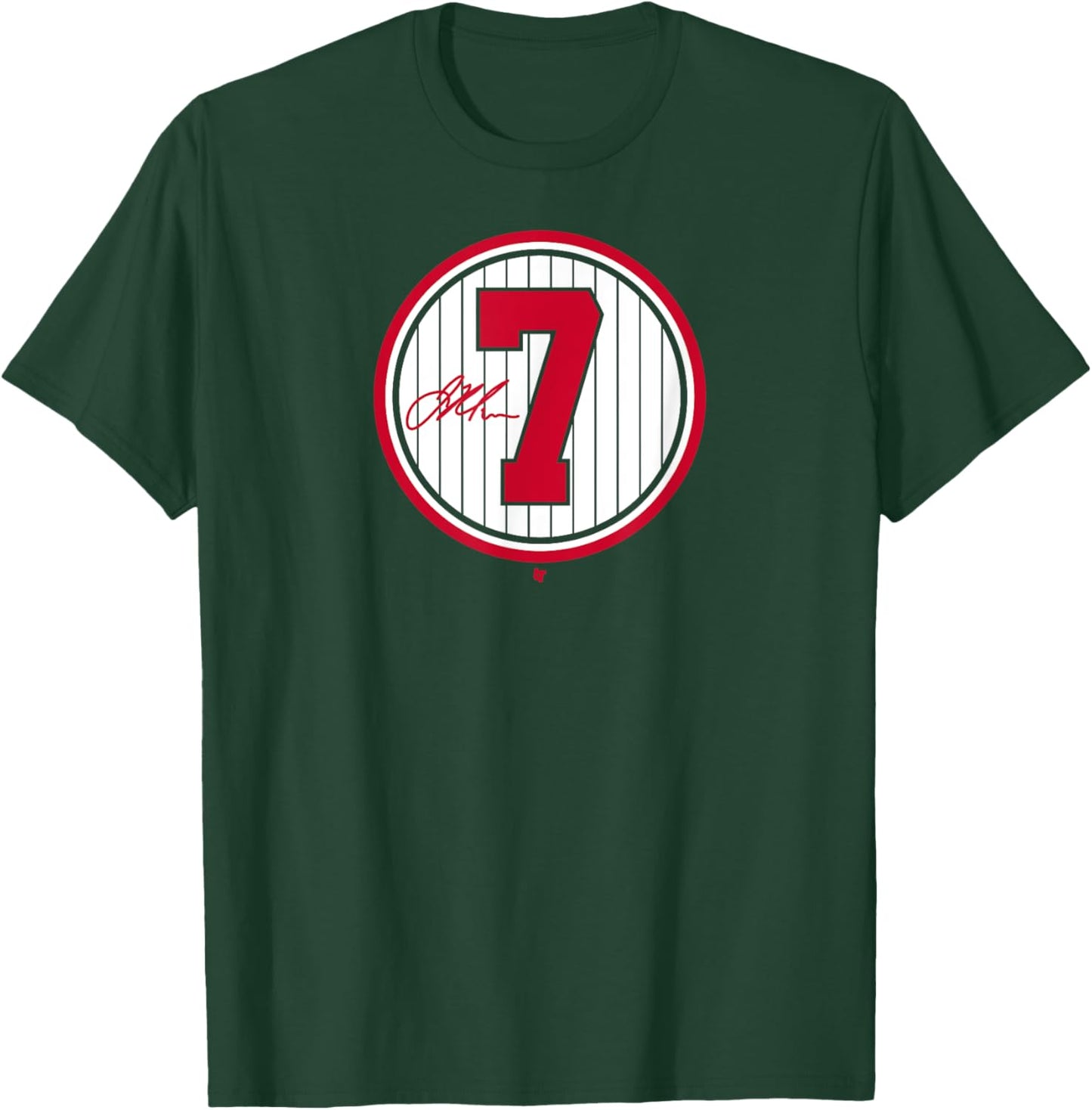 Joe Mauer - 7 - Minnesota Baseball T-Shirt - T-Shirt | Forest