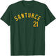Santurce 21 Puerto Rico Baseball T-Shirt - T-Shirt | Forest