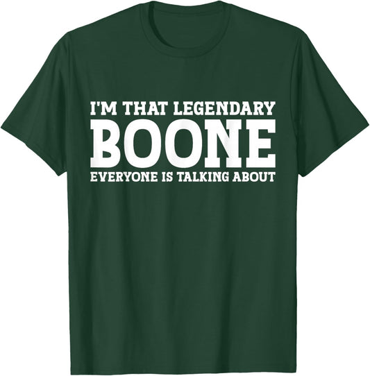 Boone Personal Name Funny Boone T-Shirt - T-Shirt | Forest