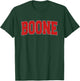 BOONE NC NORTH CAROLINA Varsity Style USA Vintage Sports T-Shirt - T-Shirt | Forest