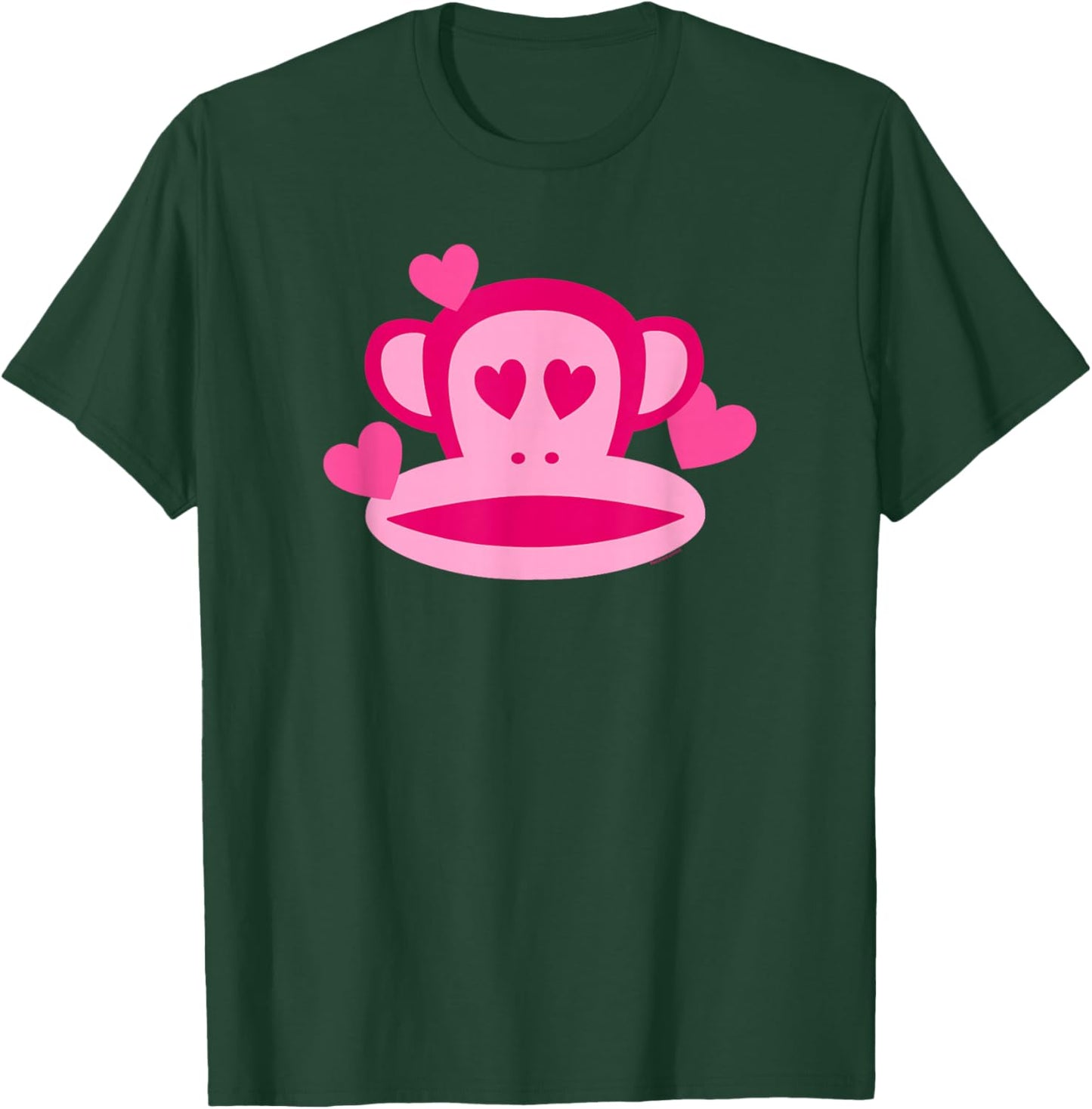Paul Frank Adult Valentine's Day , Small, Grey, Short Sleeve, Classic Fit, Julius the Monkey Logo T-Shirt - T-Shirt | Forest